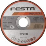 Fémvágó korong 115x1x22.2 Festa 1.22260
