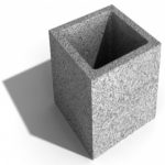 Pillérkő 20 20x20x25 cm Beton LM